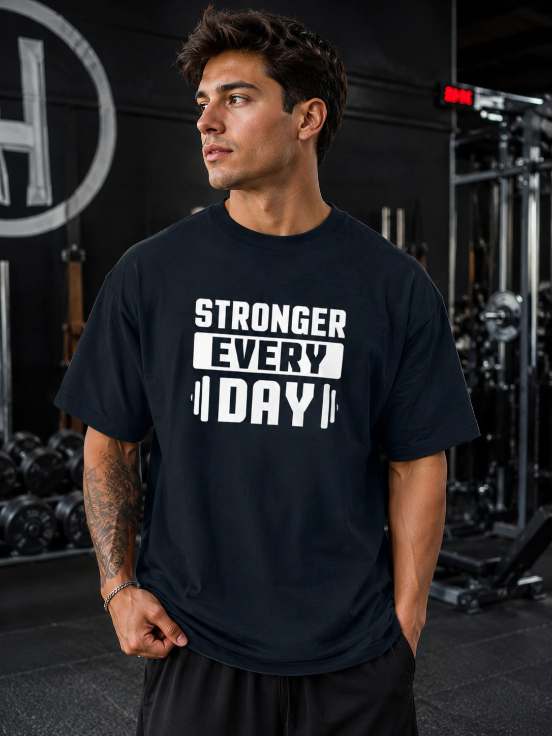 "Stronger Every Day" Unisex Oversized Classic T-Shirt